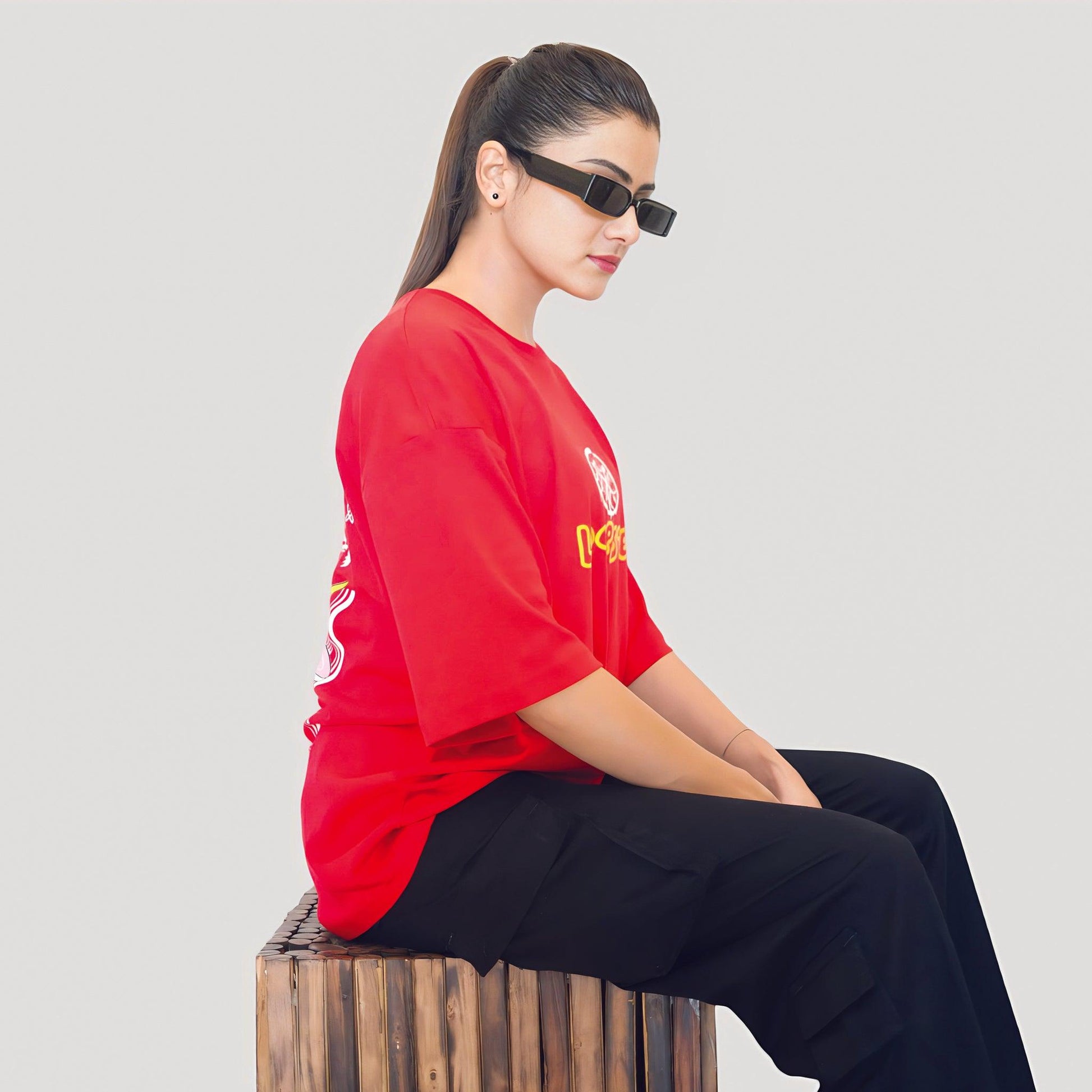 Red Unisex Relaxed Fit T-shirt - Need some Space - Loopster