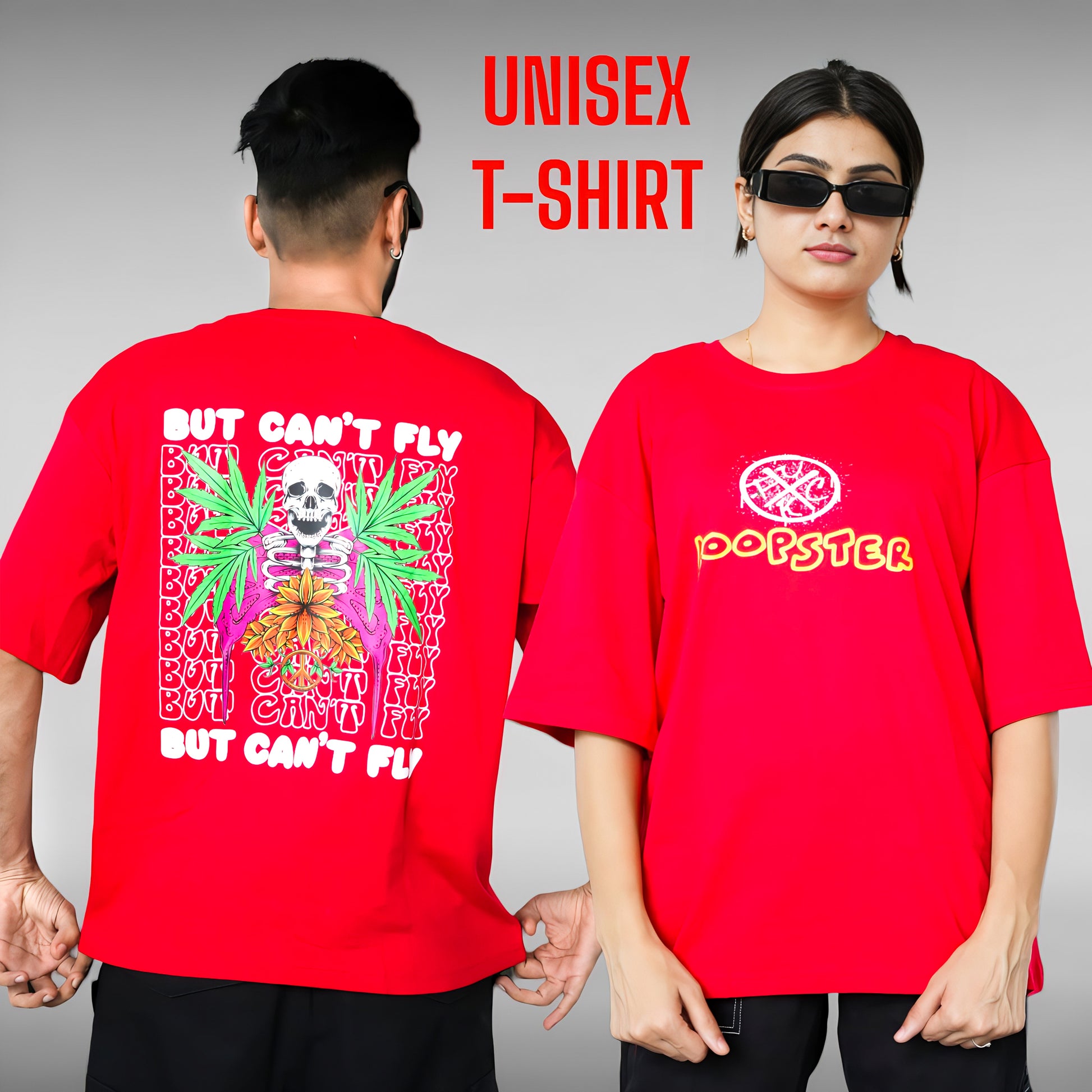 Red Can't Fly Relaxed Fit T-shirt - Loopster