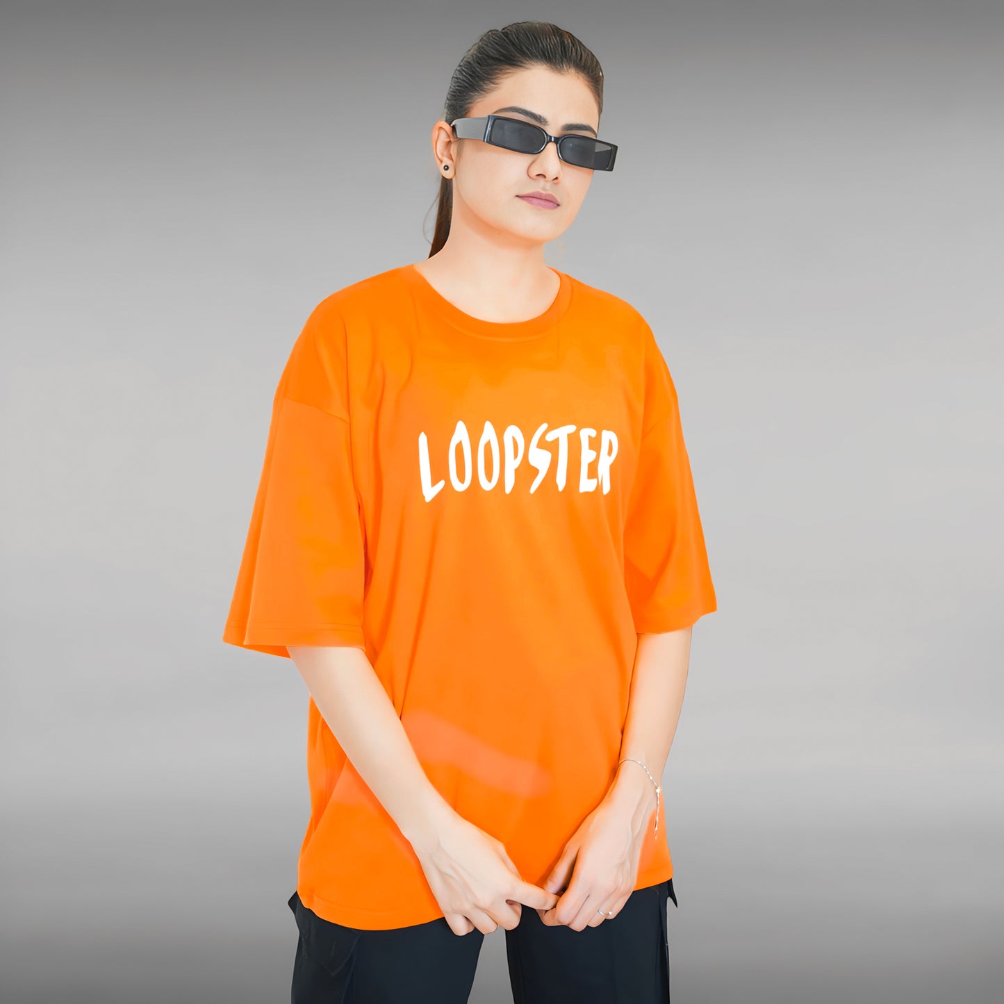 Orange Unisex Youth 10 Relaxed Fit T-shirt - Loopster