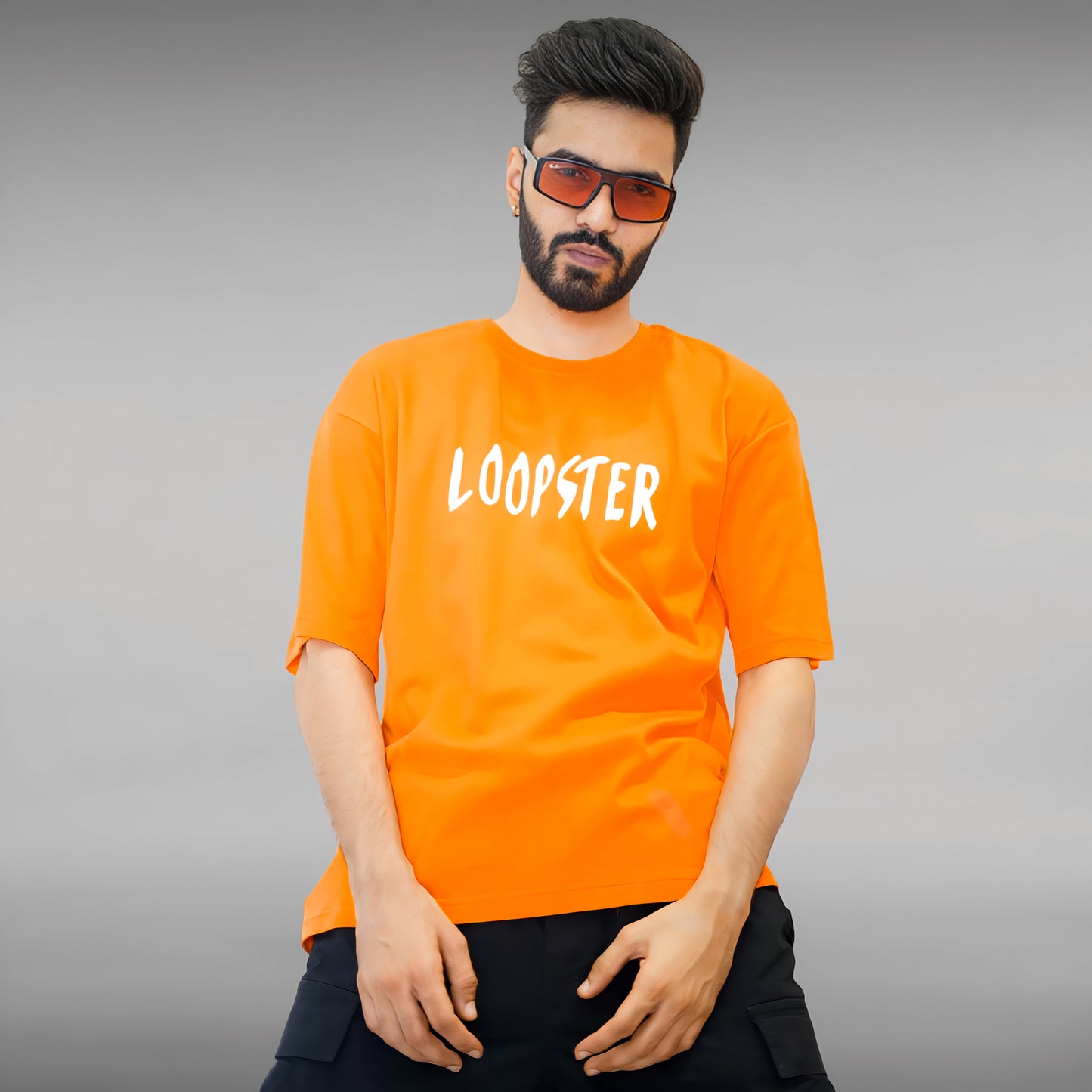 Orange Unisex Youth 10 Relaxed Fit T-shirt - Loopster