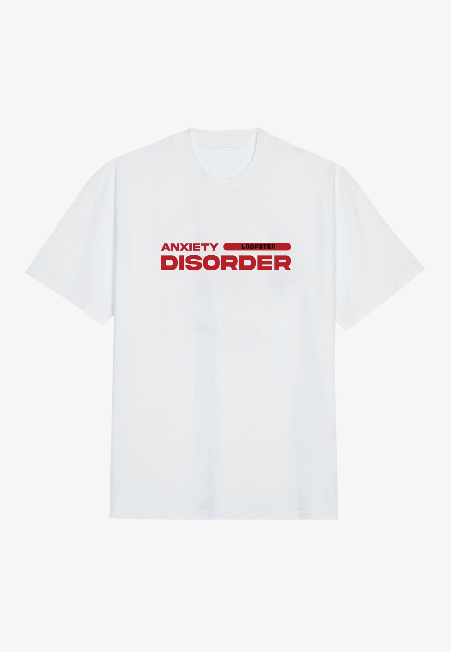 White Anxiety Disorder Relaxed Fit T-shirt