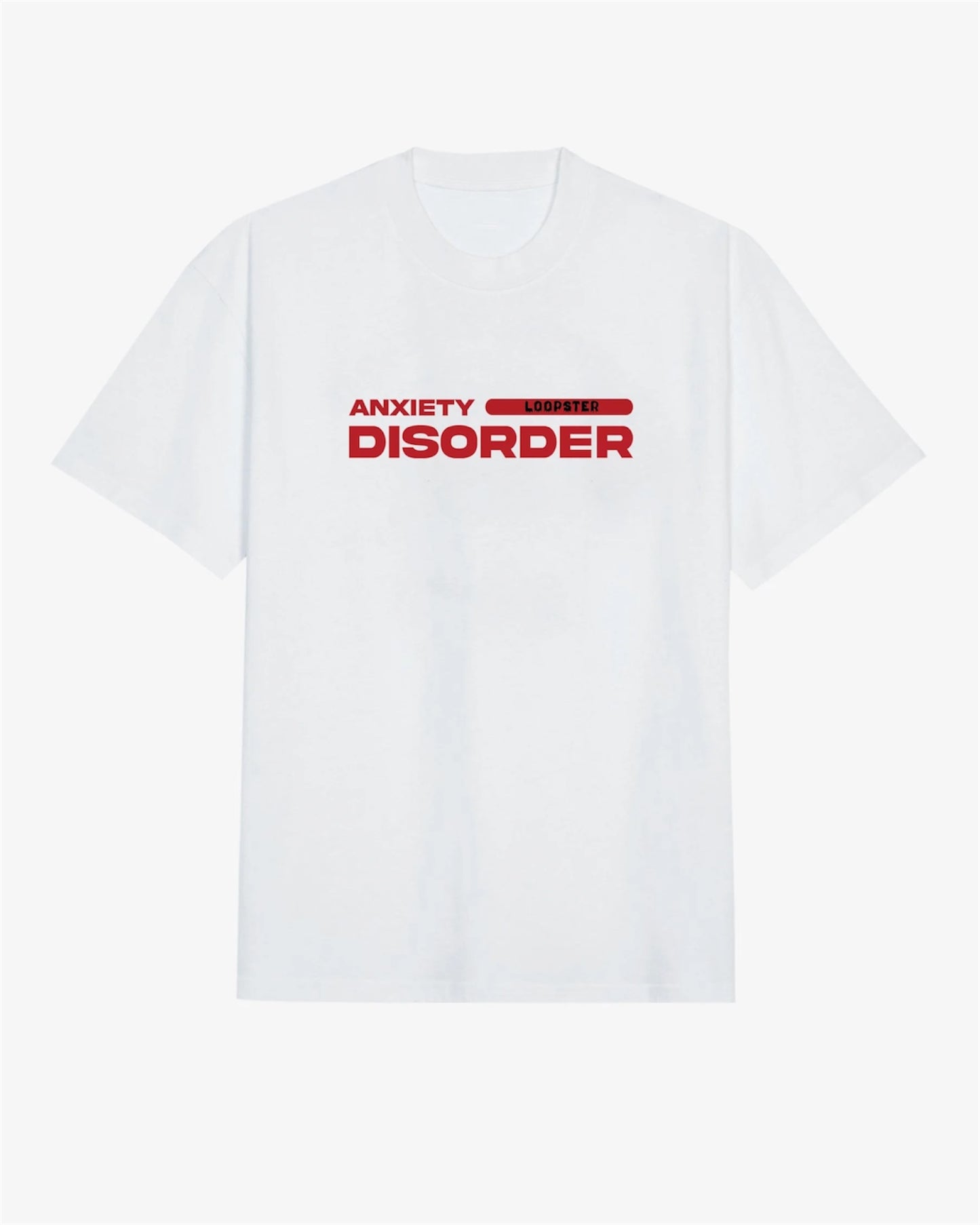 White Anxiety Disorder Relaxed Fit T-shirt