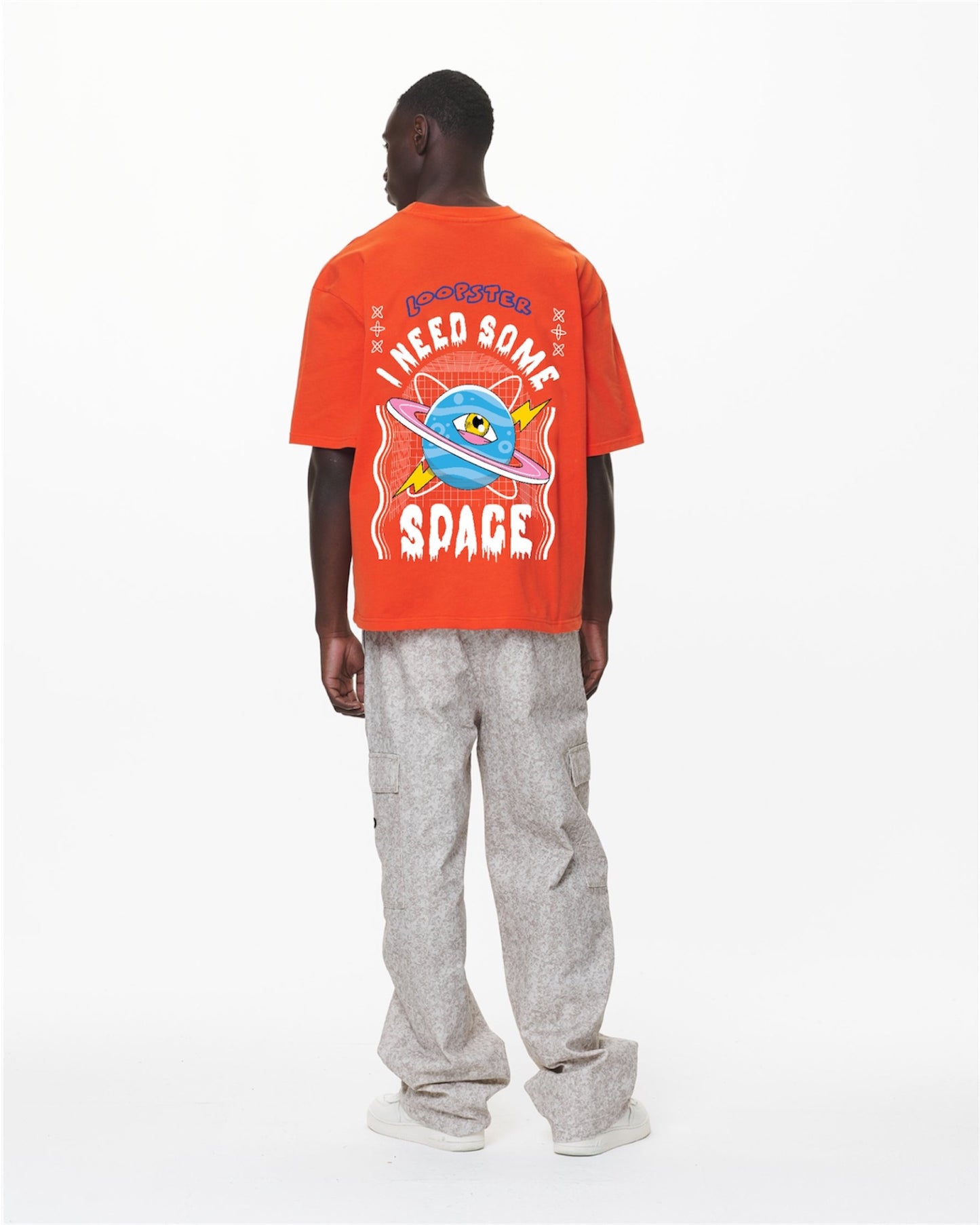 Orange Need Some Space Unisex Relaxed Fit T-Shirt