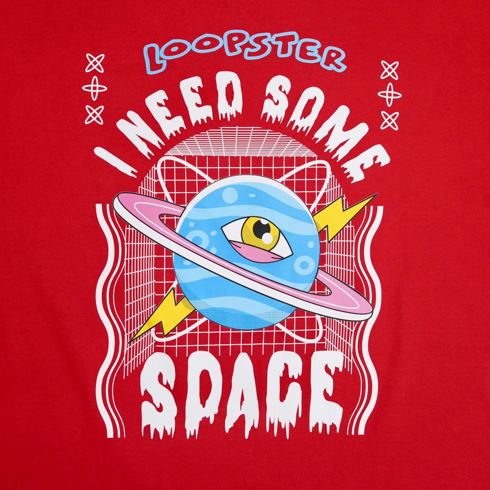 Red Unisex Relaxed Fit T-shirt - Need some Space - Loopster