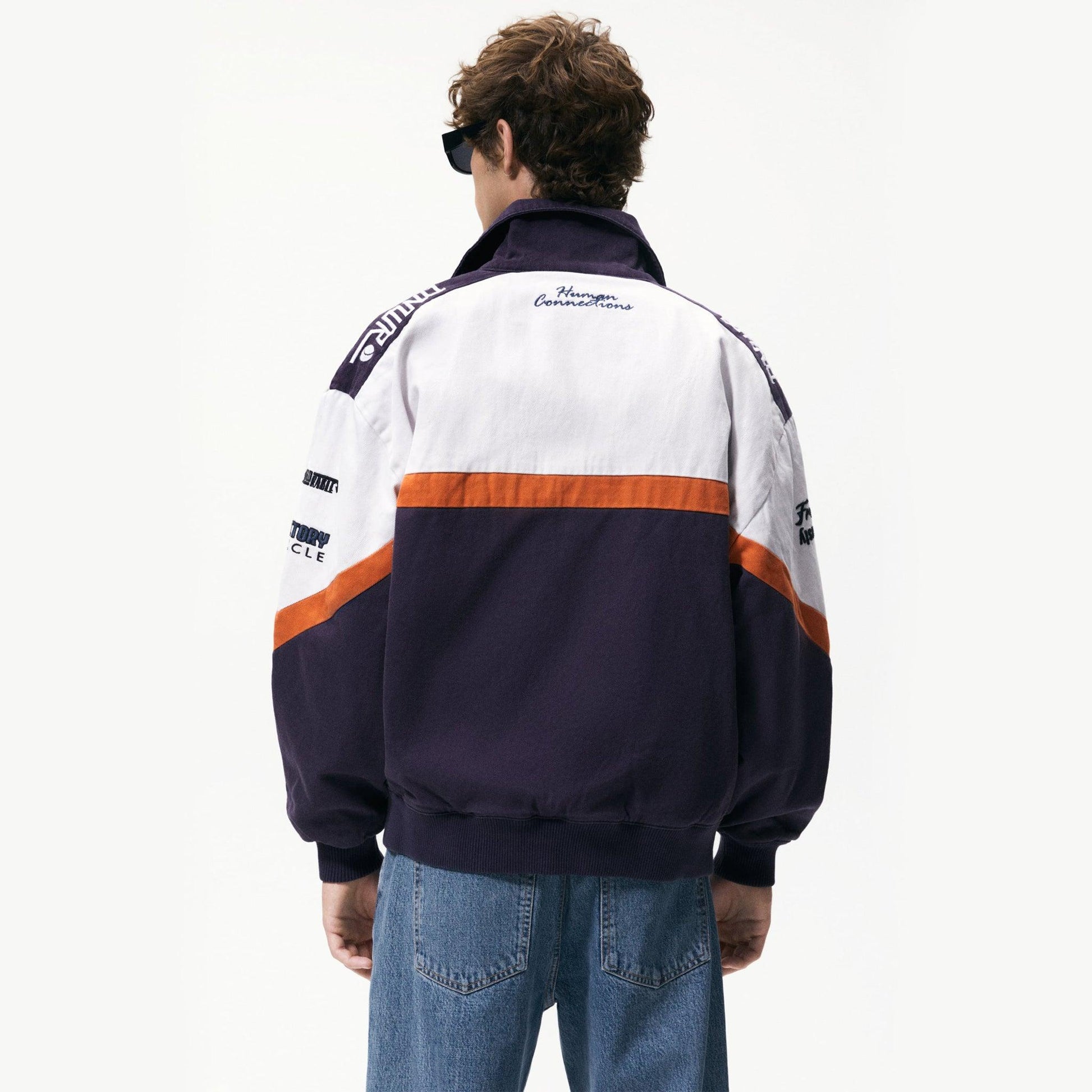 LOOPSTER BOMBER BAGGY JACKET WITH PATCHES - MULTICOLOURED - Loopster