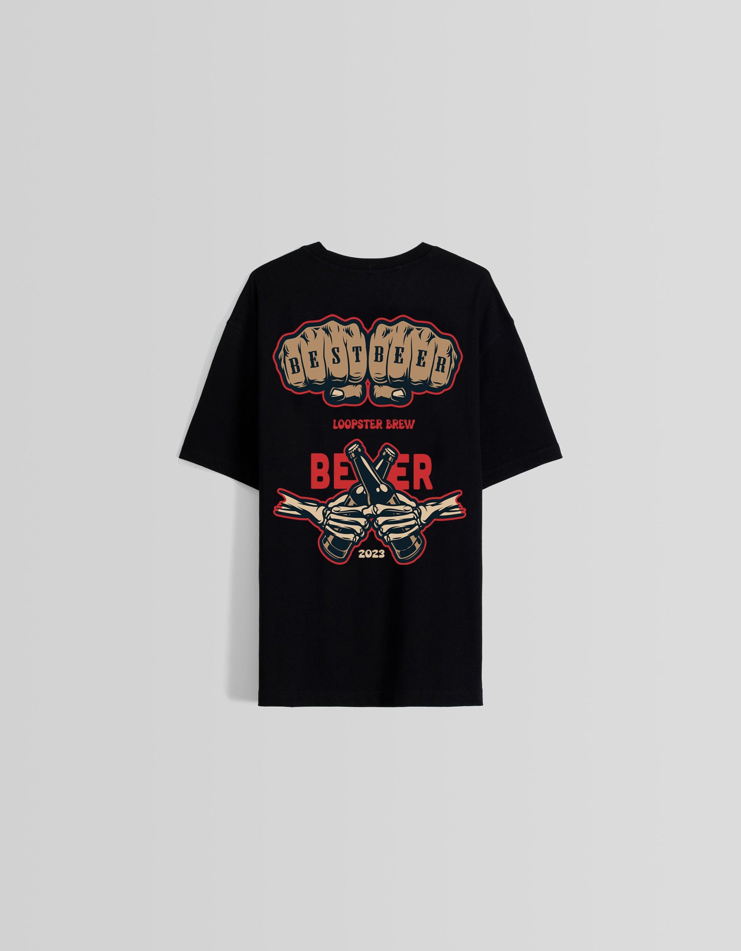 Black Unisex Relaxed Fit T-shirt for Beer Bros